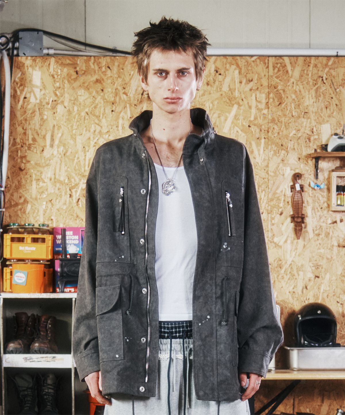 더바이닐하우스(THEVINYLHOUSE) M-65 FIELD JACKET CHARCOAL
