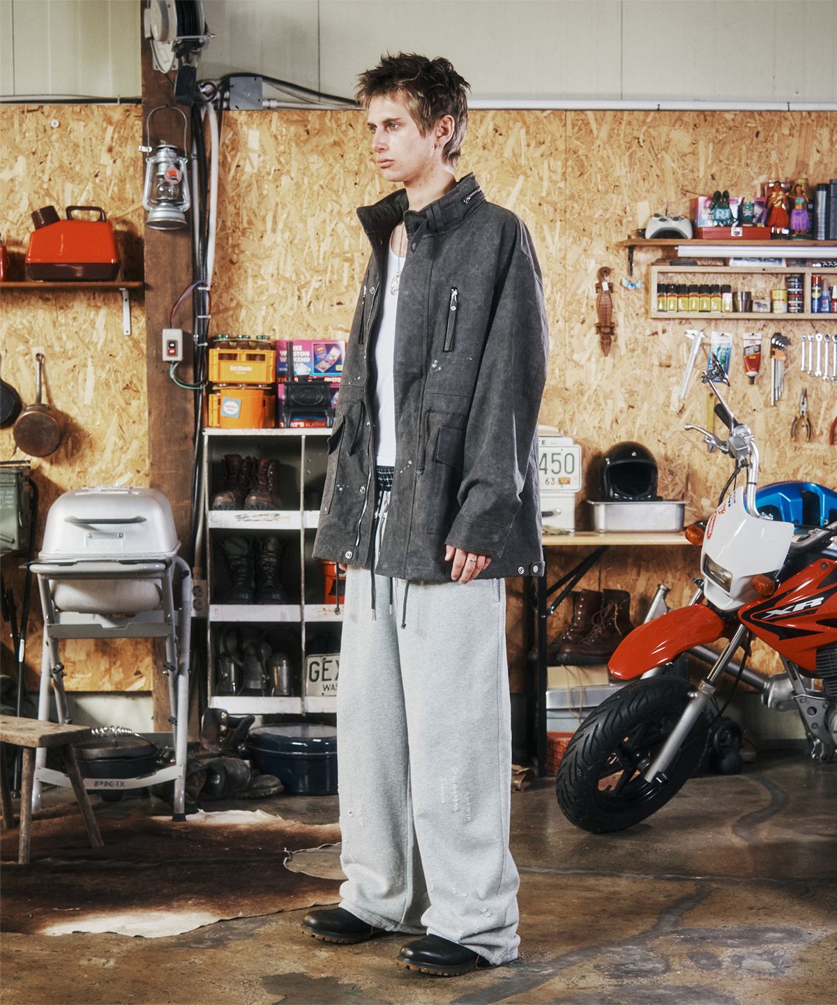 더바이닐하우스(THEVINYLHOUSE) M-65 FIELD JACKET CHARCOAL