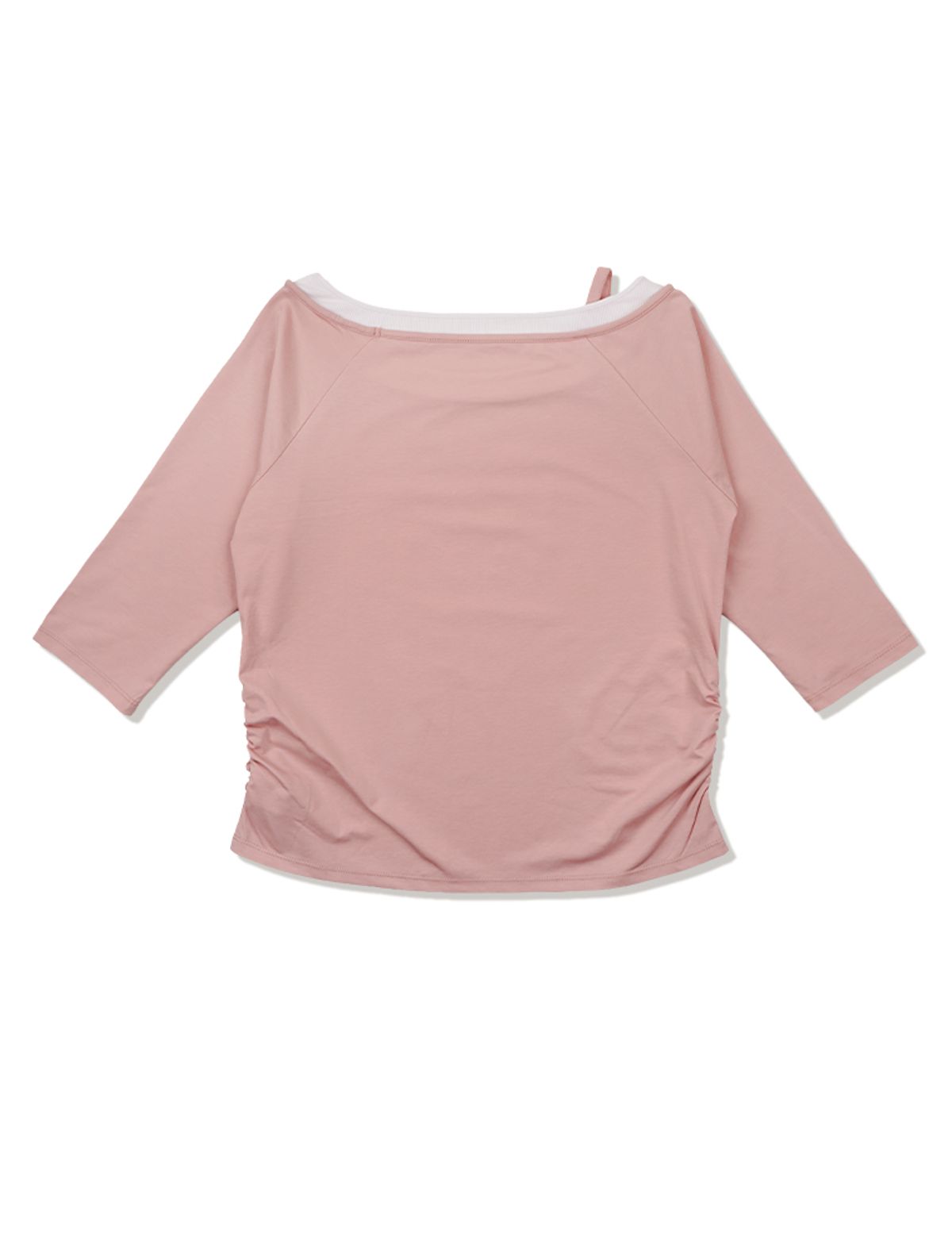 라 메종 스튜디오(LA MAISON STUDIO) LA MAISON ESSENTIAL LAYERED HALF SHOULDER PEACH(FCG1TS851W)
