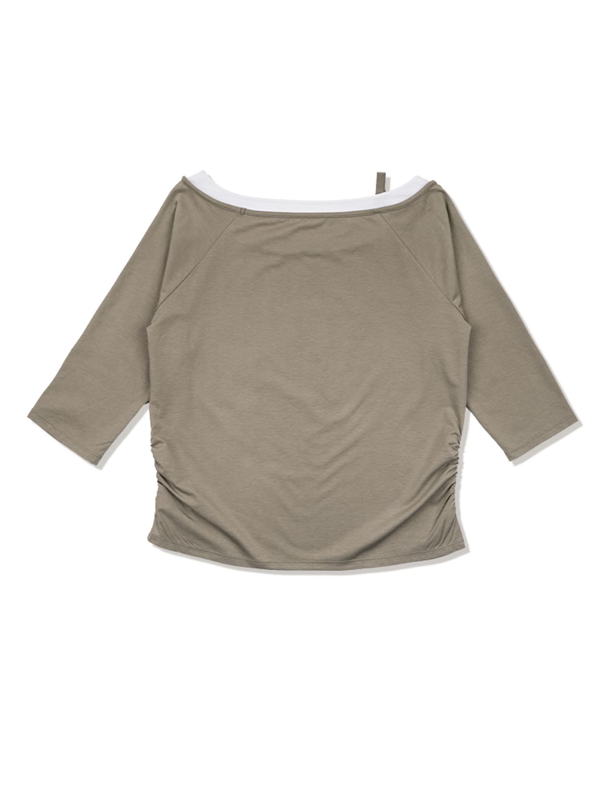 라 메종 스튜디오(LA MAISON STUDIO) LA MAISON ESSENTIAL LAYERED HALF SHOULDER BEIGE(FCG1TS851W)