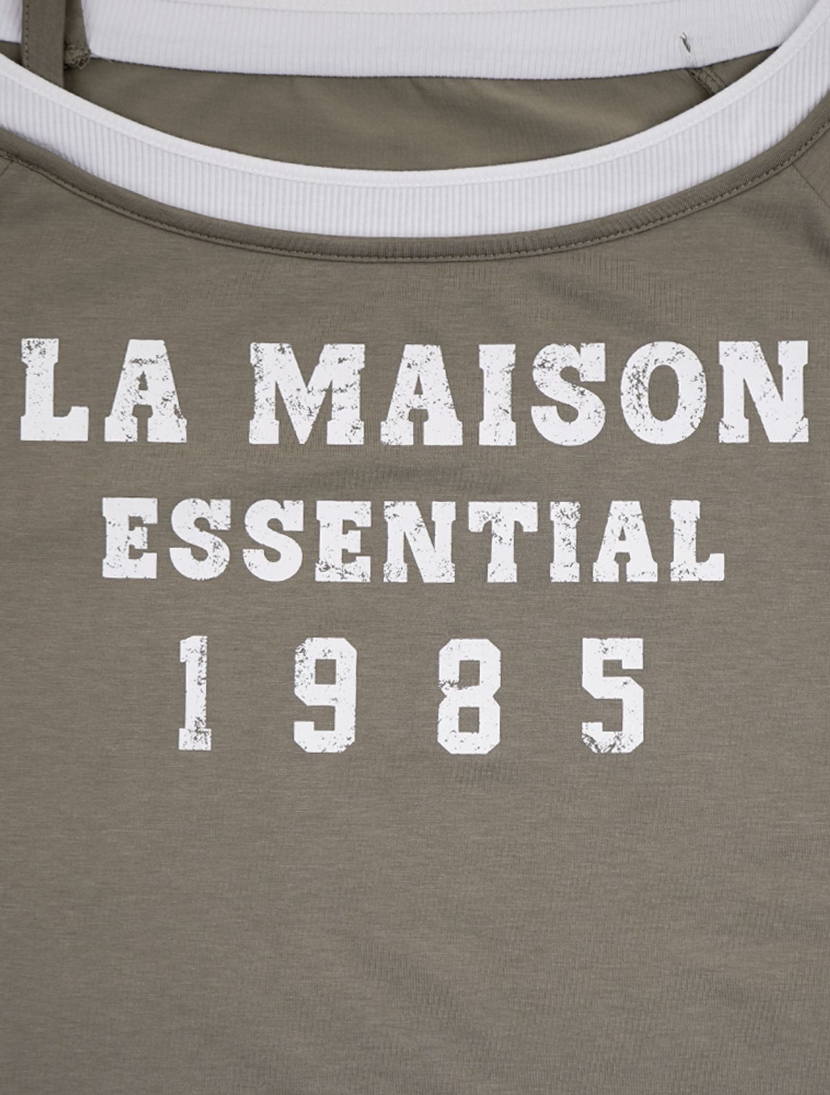라 메종 스튜디오(LA MAISON STUDIO) LA MAISON ESSENTIAL LAYERED HALF SHOULDER BEIGE(FCG1TS851W)