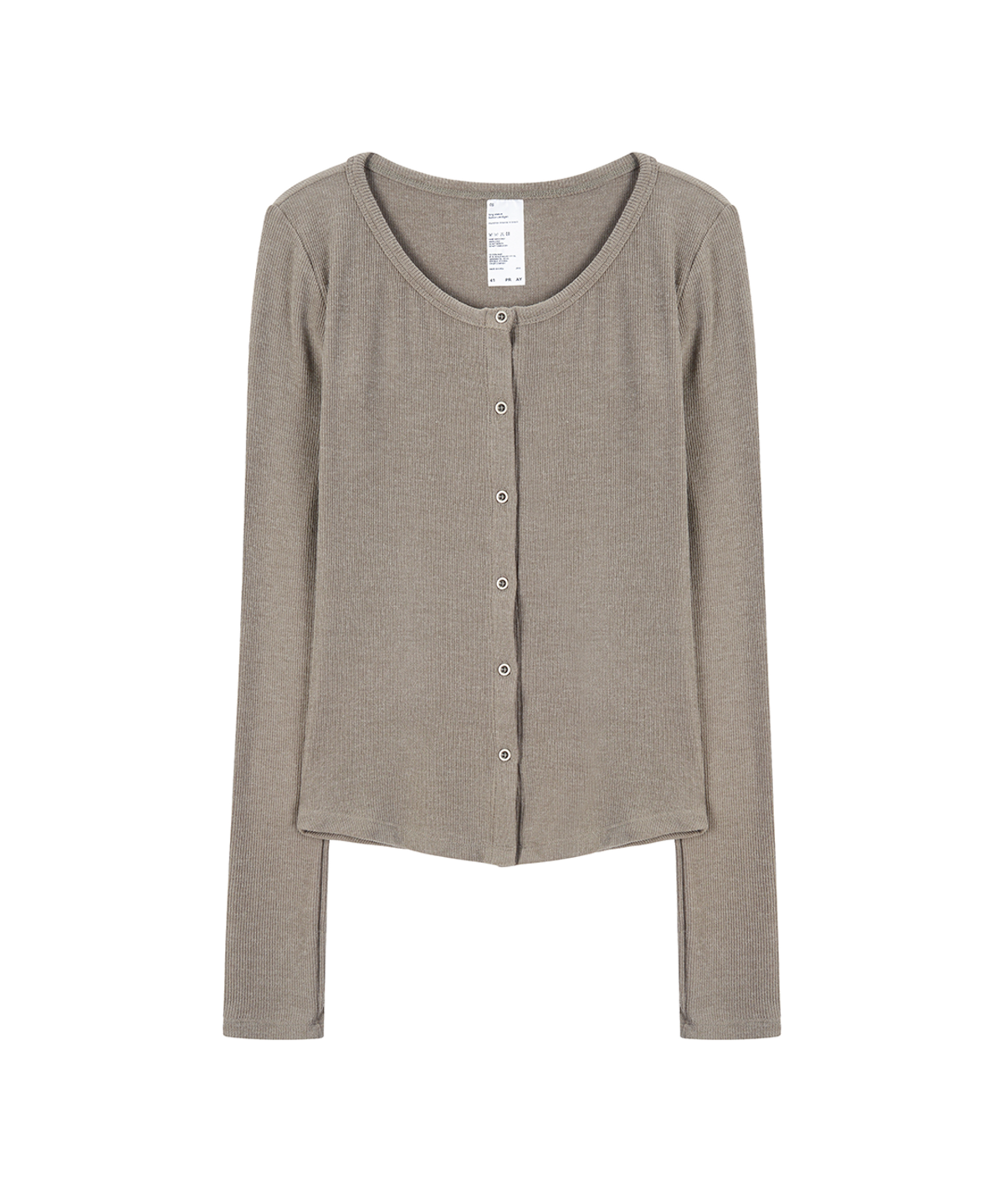 사일프레이(41PRAY) Long-Sleeve Button Cardigan / Mocha
