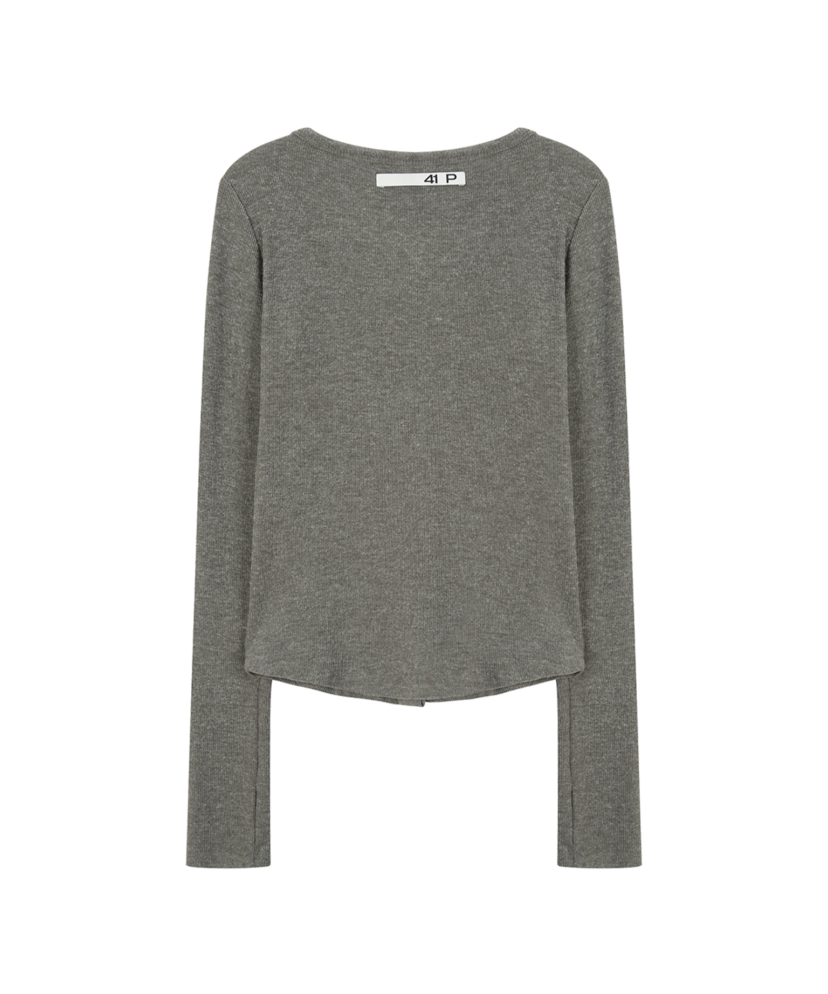 사일프레이(41PRAY) Long-Sleeve Button Cardigan / Dark Grey