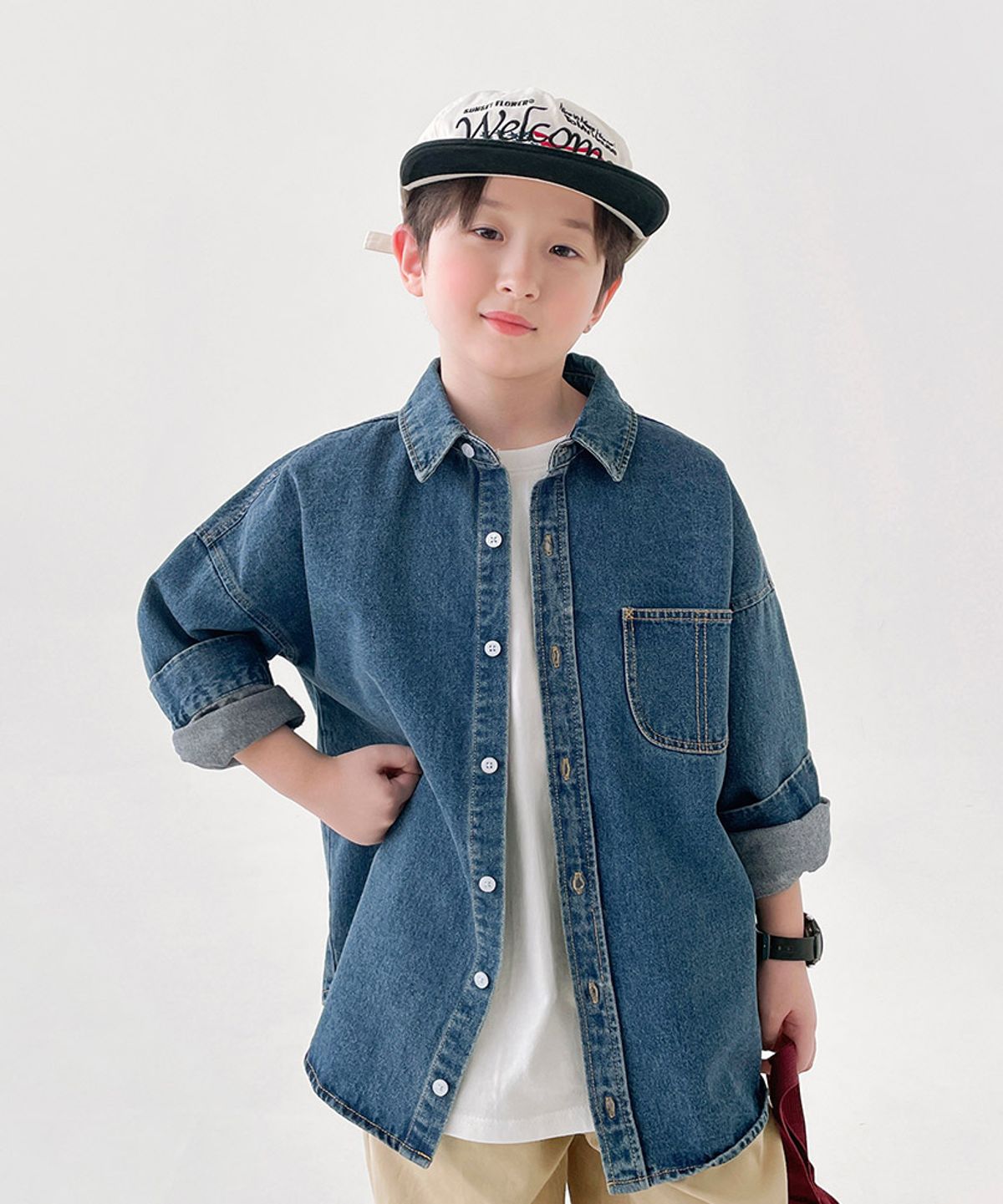 베리클로젯(BERRYCLOSET) 메종 데님 셔츠