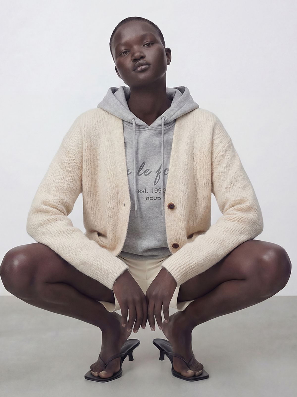아쿠드(ACUD) Suri Alpaca Heavy Cardigan _Cream
