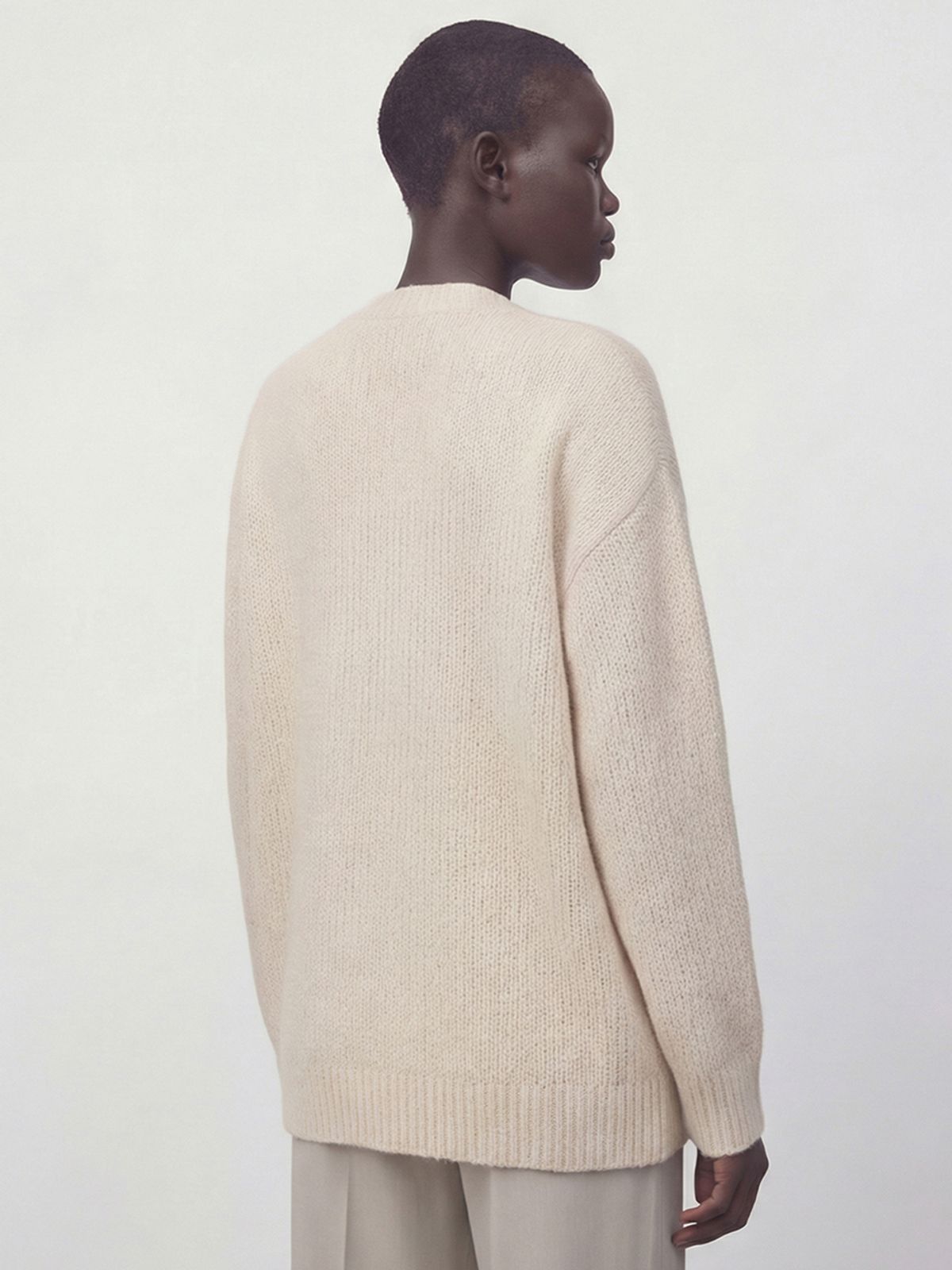 아쿠드(ACUD) Suri Alpaca Heavy Cardigan _Cream