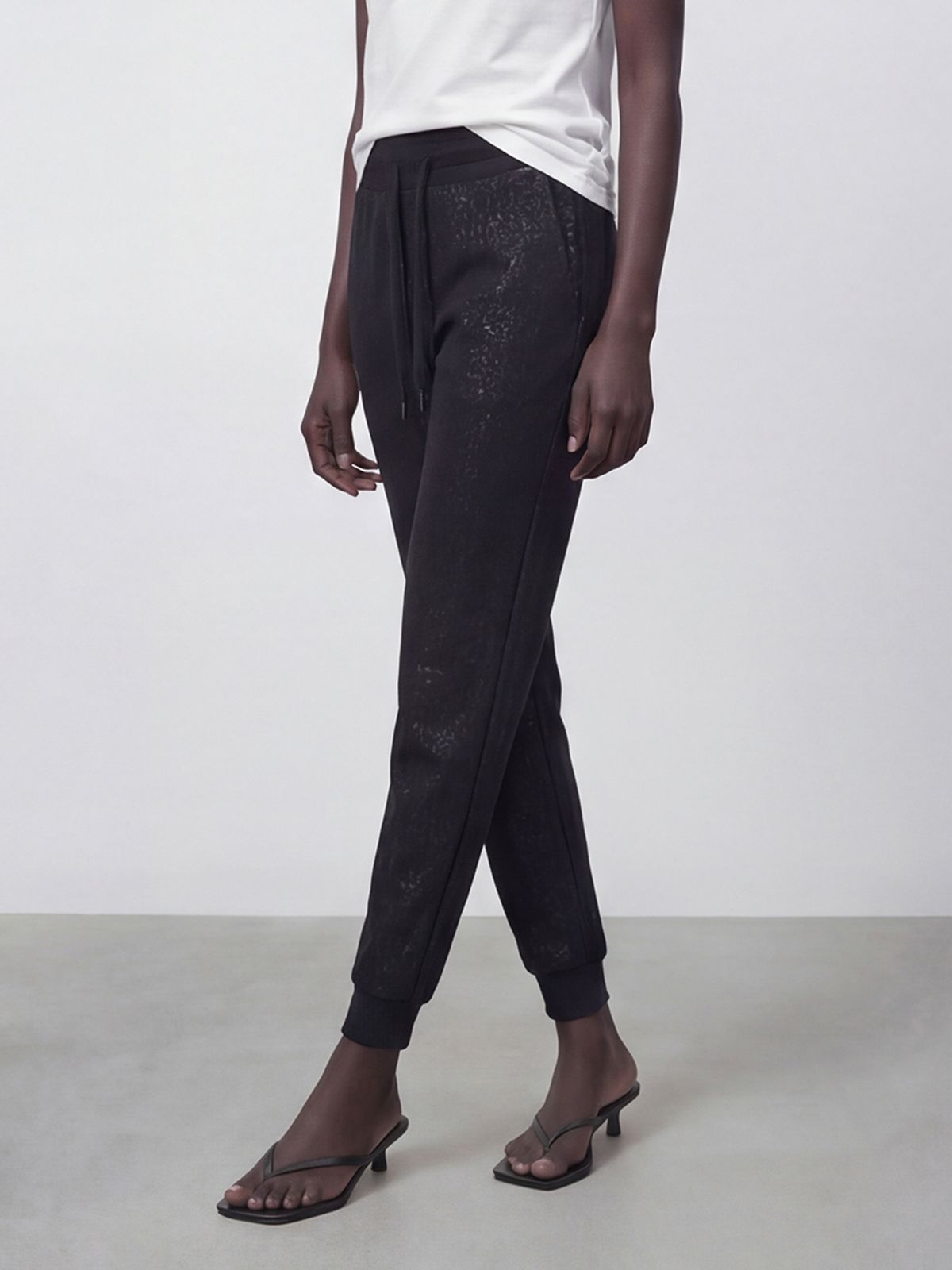 아쿠드(ACUD) Glitter Jogger Pants _Black