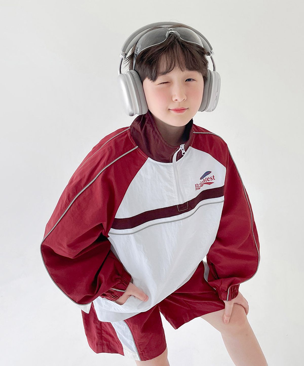 베리클로젯(BERRYCLOSET) 레이서 아노락 상하세트