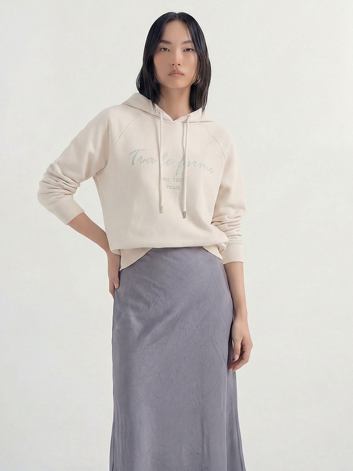 아쿠드(ACUD) Forme Hoodie Sweatshirt _Ivory
