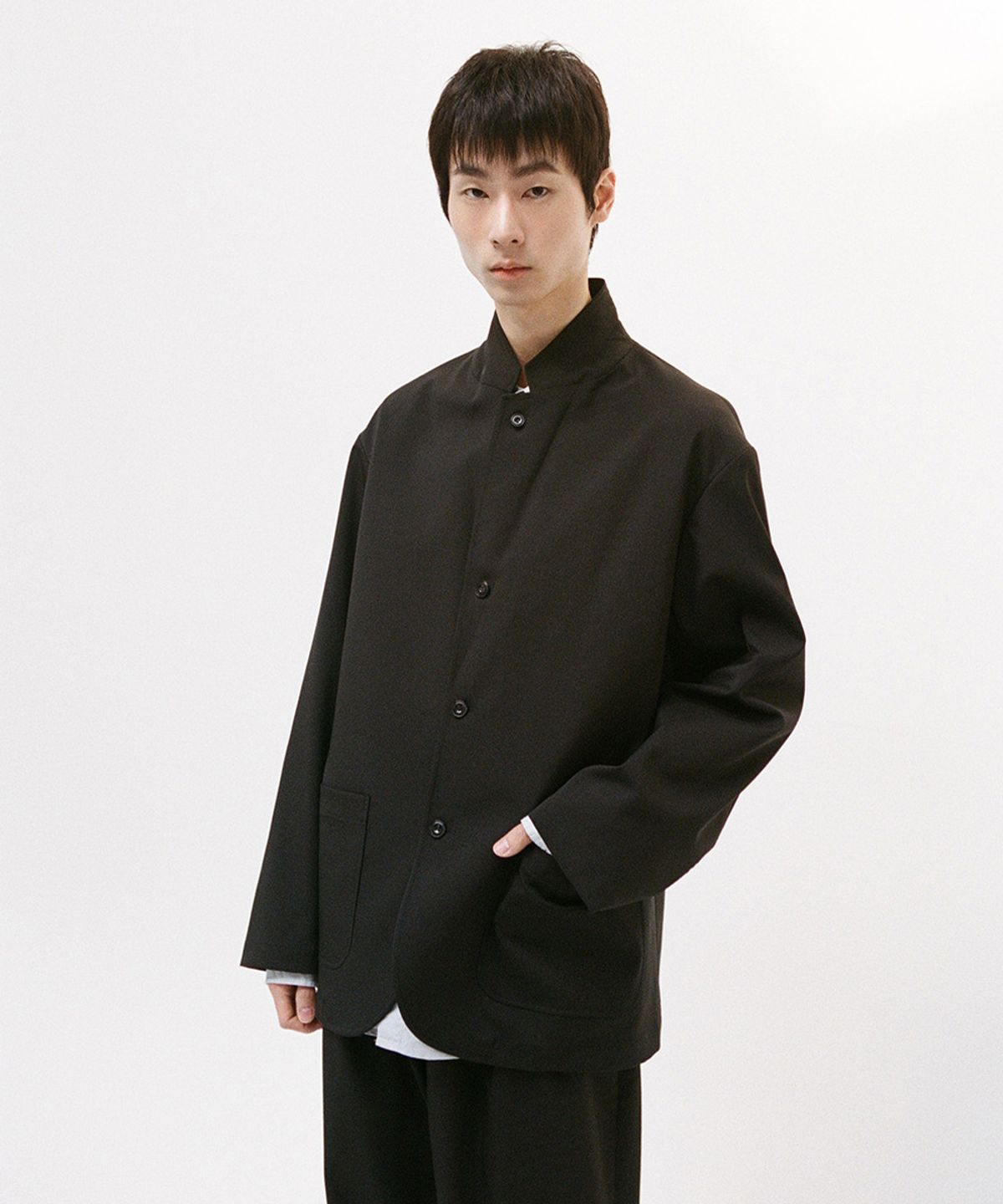 홀리선(HORLISUN) Aston High Twist Twill Sport Jacket Charcoal