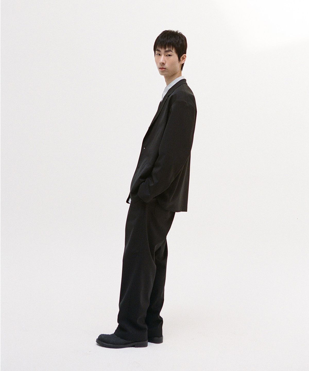 홀리선(HORLISUN) Aston High Twist Twill Sport Jacket Charcoal