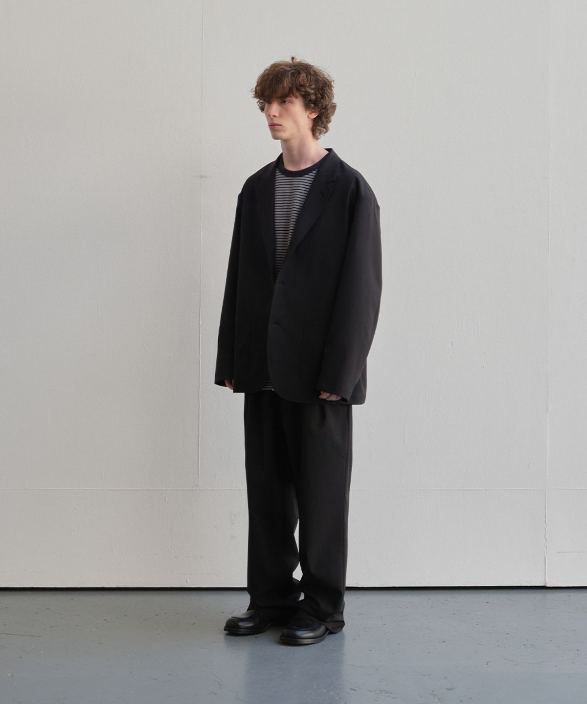 홀리선(HORLISUN) Aston High Twist Twill Sport Pants Black