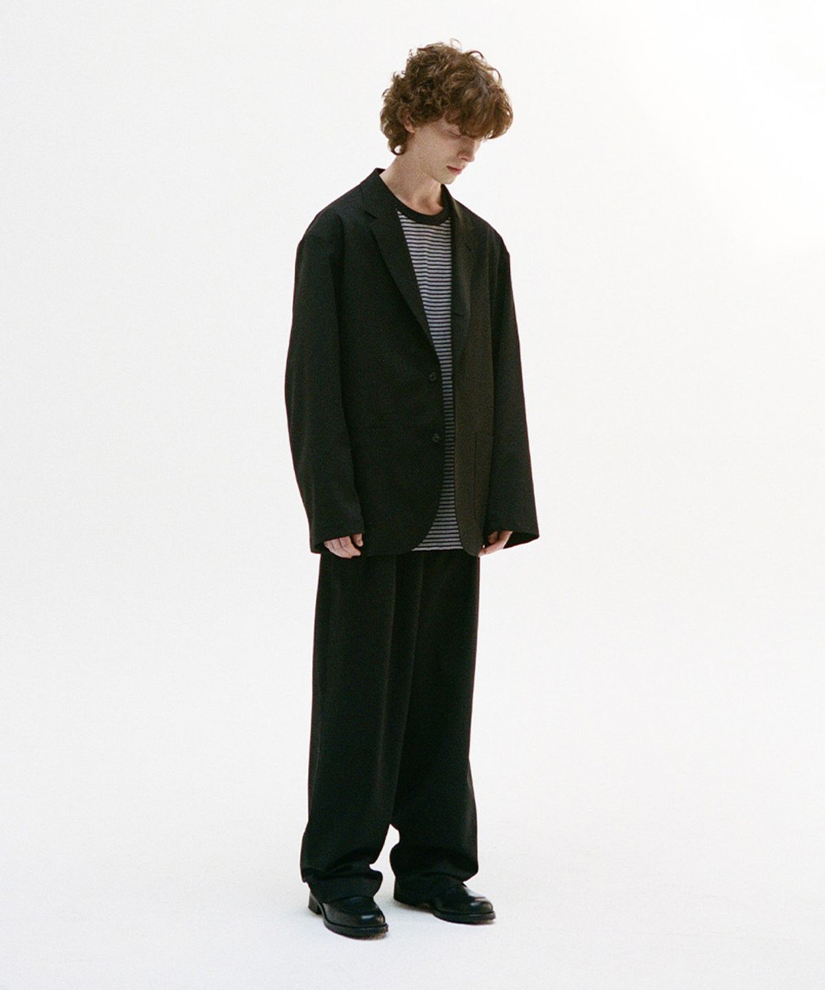 홀리선(HORLISUN) Aston High Twist Twill Sport Pants Black