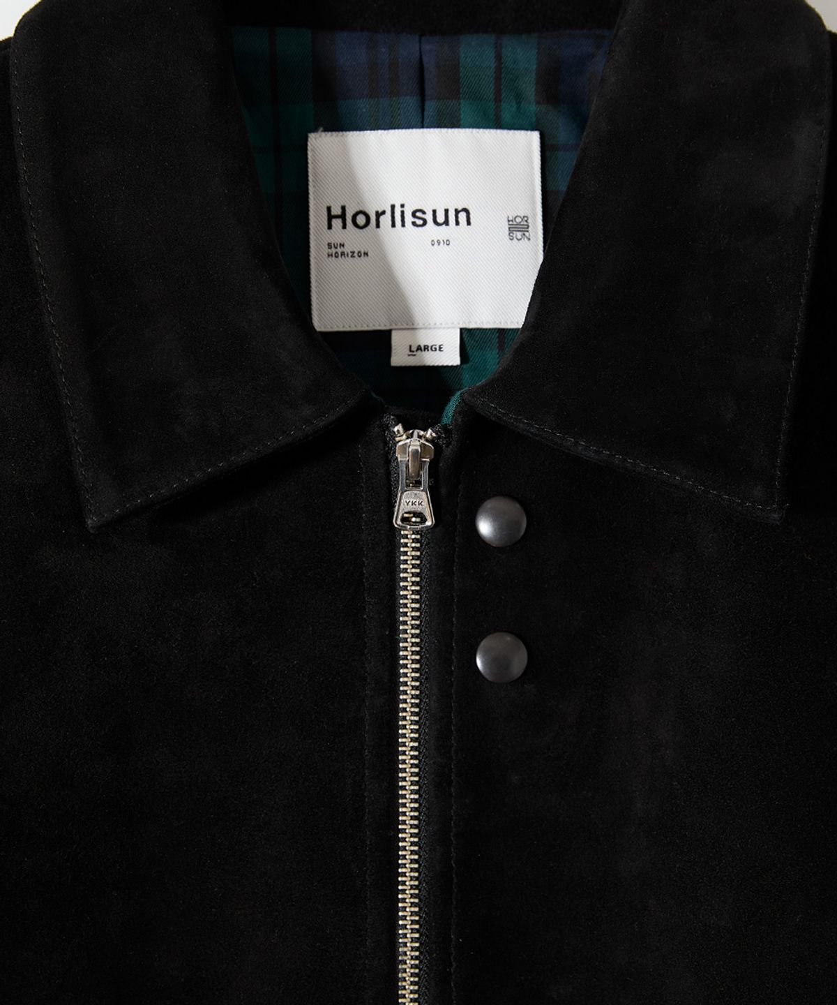 홀리선(HORLISUN) Irish Suede Leather Jacket Black