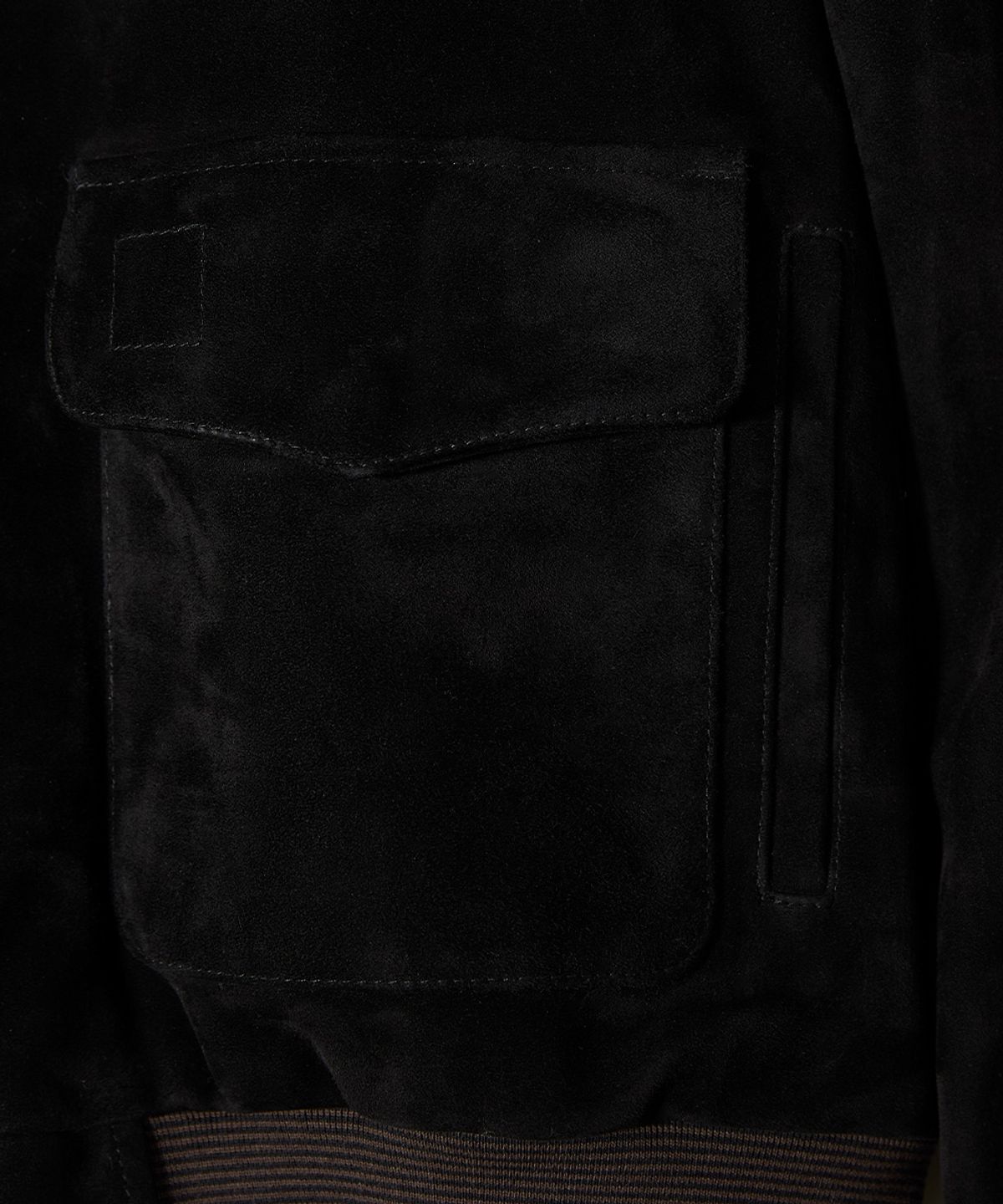 홀리선(HORLISUN) Irish Suede Leather Jacket Black