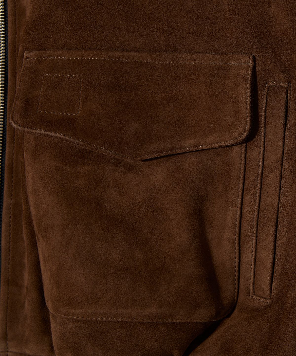 홀리선(HORLISUN) Irish Suede Leather Jacket Cognac