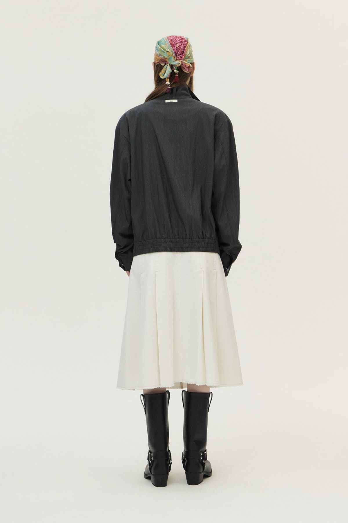쿠메(KUMÉ) Lightweight Oversized Blouson, Charcoal
