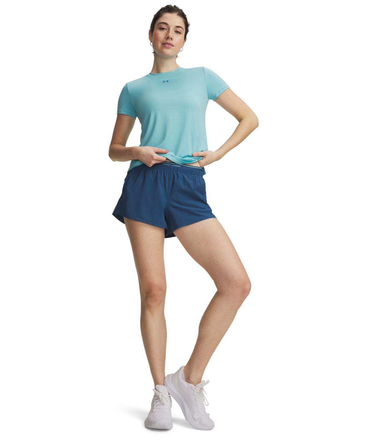 언더아머(UNDERARMOUR) 여성 배니시 우븐 3인치 쇼츠 6009965-498