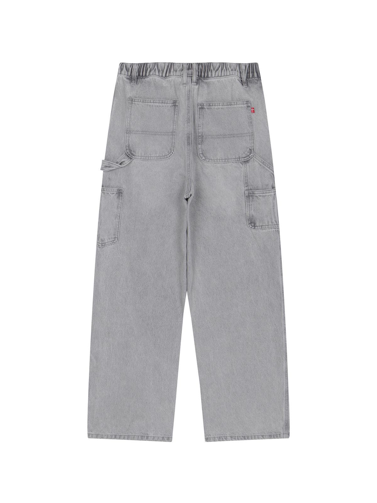 노르디스크(NORDISK) 데님 카펜터 스트레이트 팬츠 (와이드 핏) - M_SHIMMER GREY