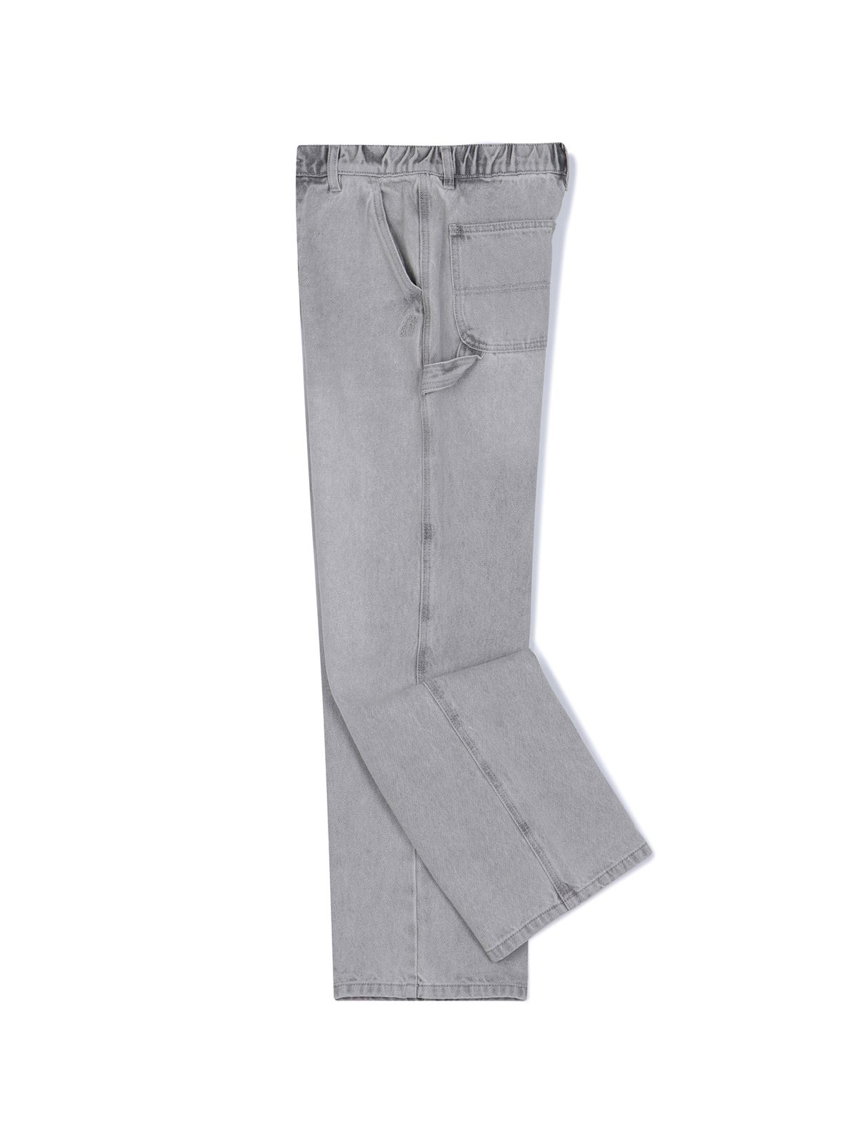 노르디스크(NORDISK) 데님 카펜터 스트레이트 팬츠 (와이드 핏) - W_SHIMMER GREY