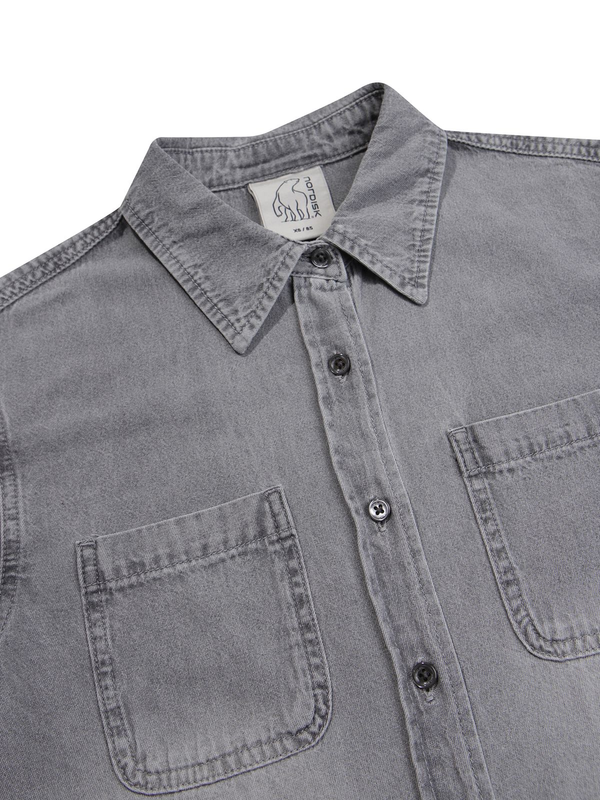 노르디스크(NORDISK) 데님 긴팔 셔츠 - W_SHIMMER GREY