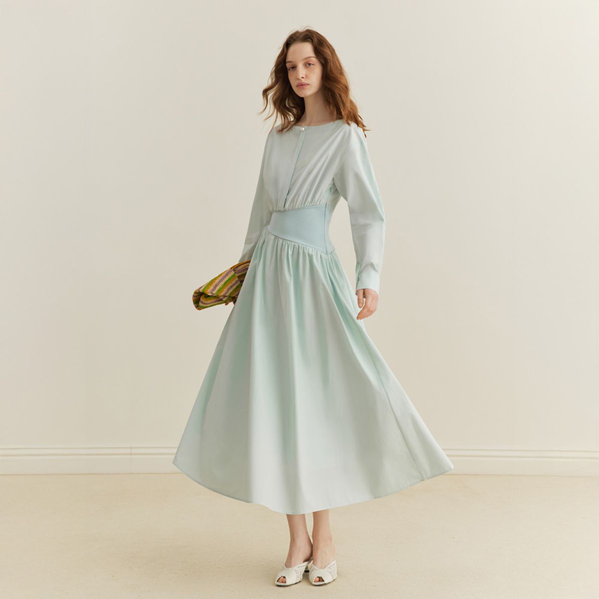 와이와이아이엠(YYIAM) YY_Waist design mint dress