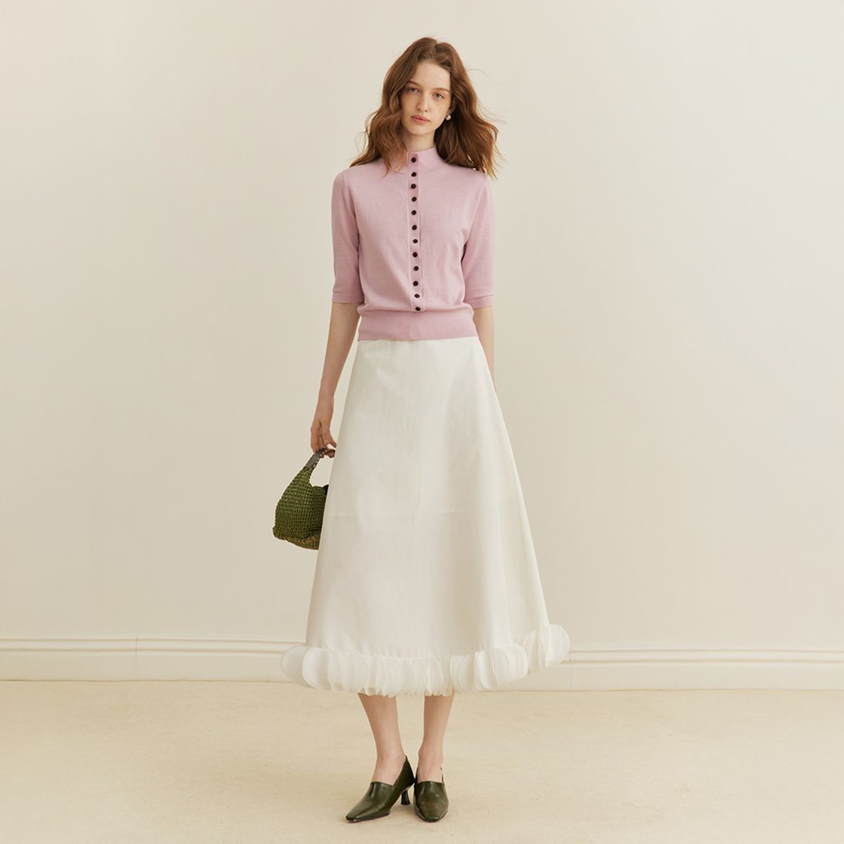 와이와이아이엠(YYIAM) YY_Petal spliced skirt
