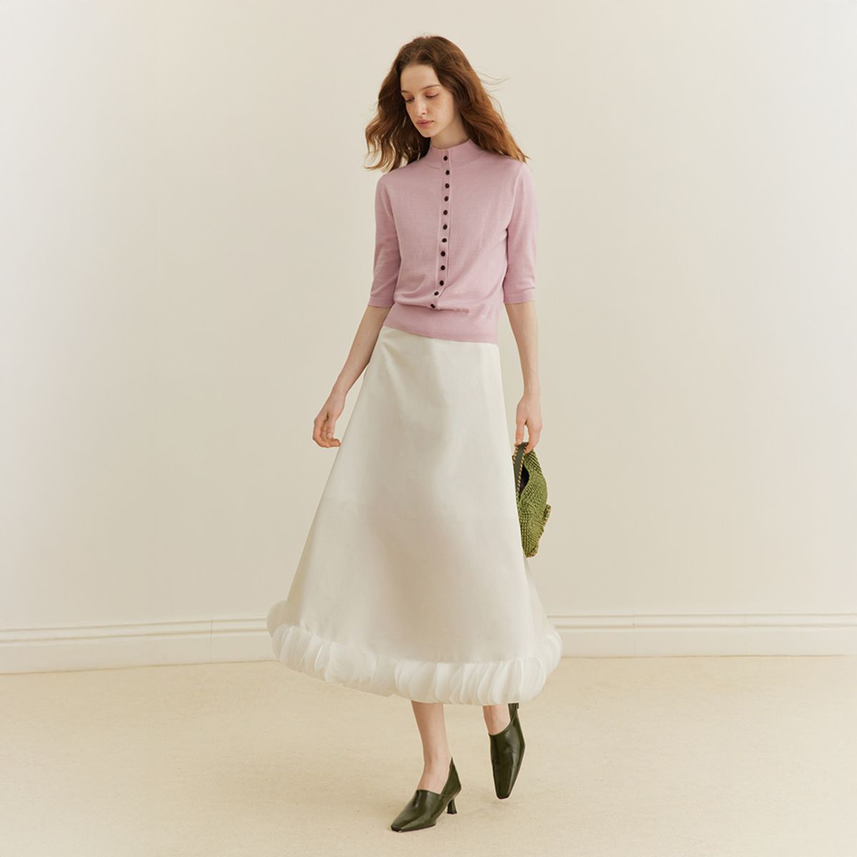 와이와이아이엠(YYIAM) YY_Petal spliced skirt