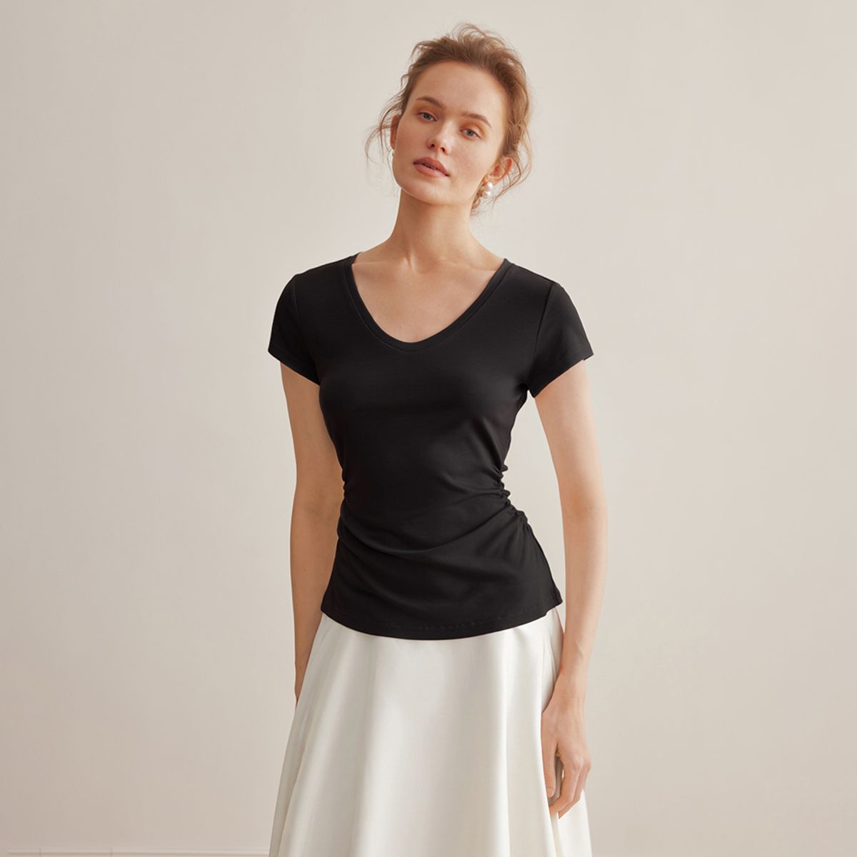 와이와이아이엠(YYIAM) YY_Waist slim short top_4color