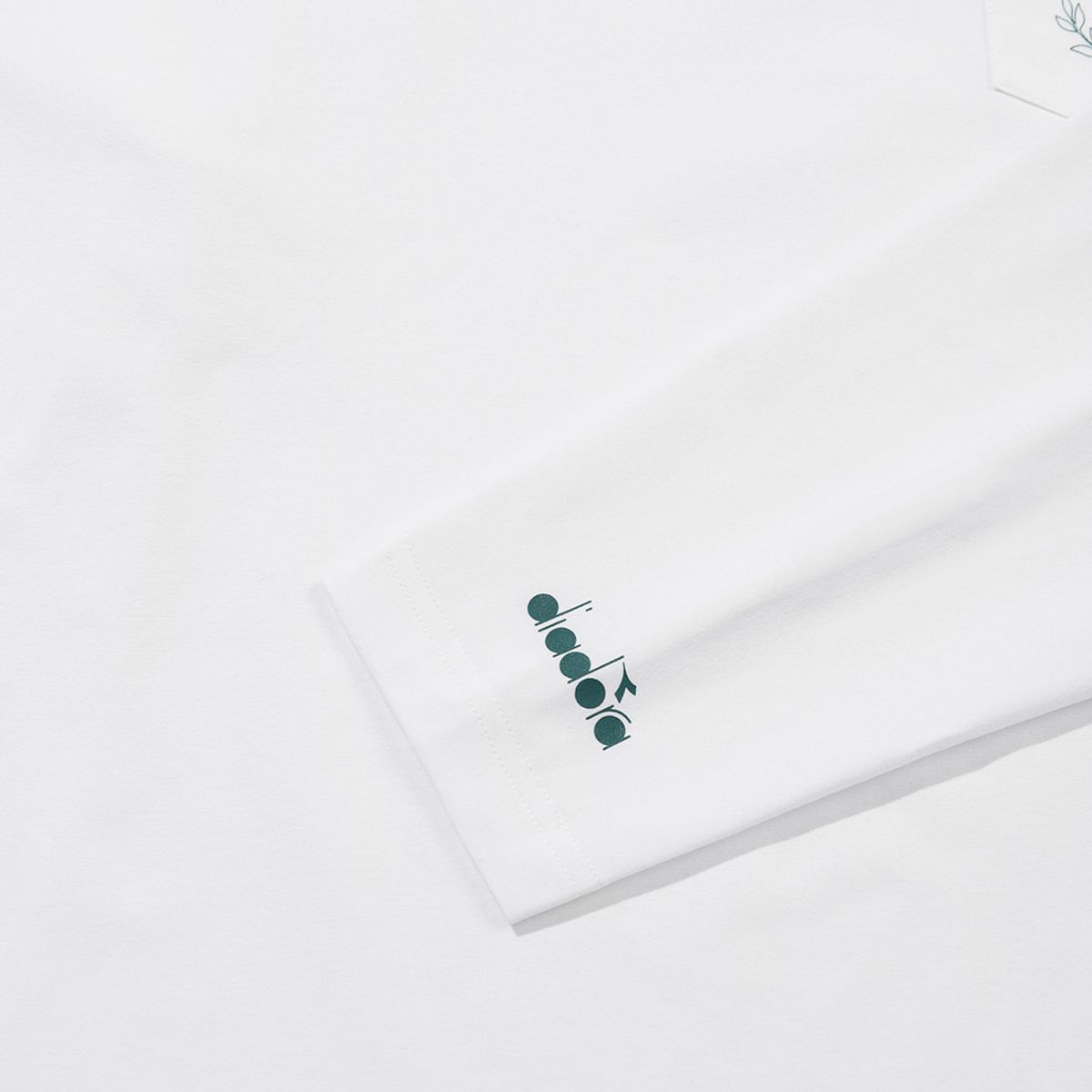 디아도라(diadora) 에어텍스 라켓 긴팔 티셔츠 OFF WHITE