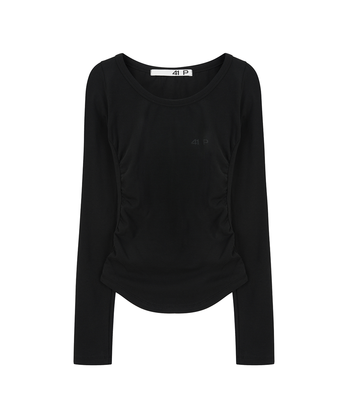 사일프레이(41PRAY) Shirring Long Sleeve Tee / Black