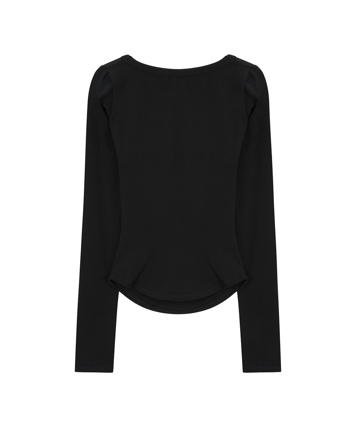 사일프레이(41PRAY) Shirring Long Sleeve Tee / Black