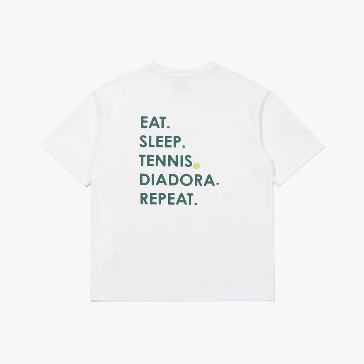 디아도라(diadora) 리피트 반팔 티셔츠 OFF WHITE