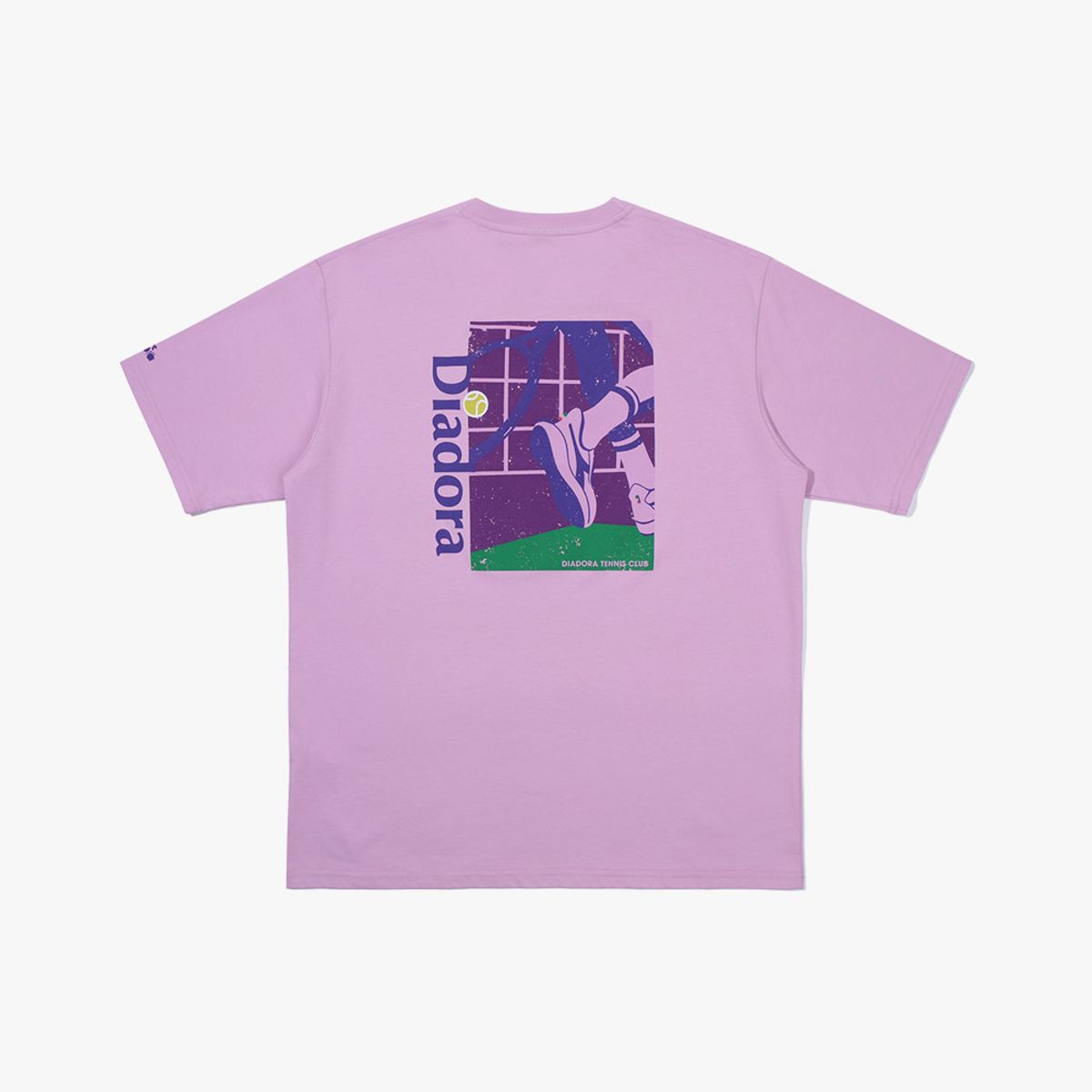 디아도라(diadora) 테니스 코트 반팔 티셔츠 VIOLET