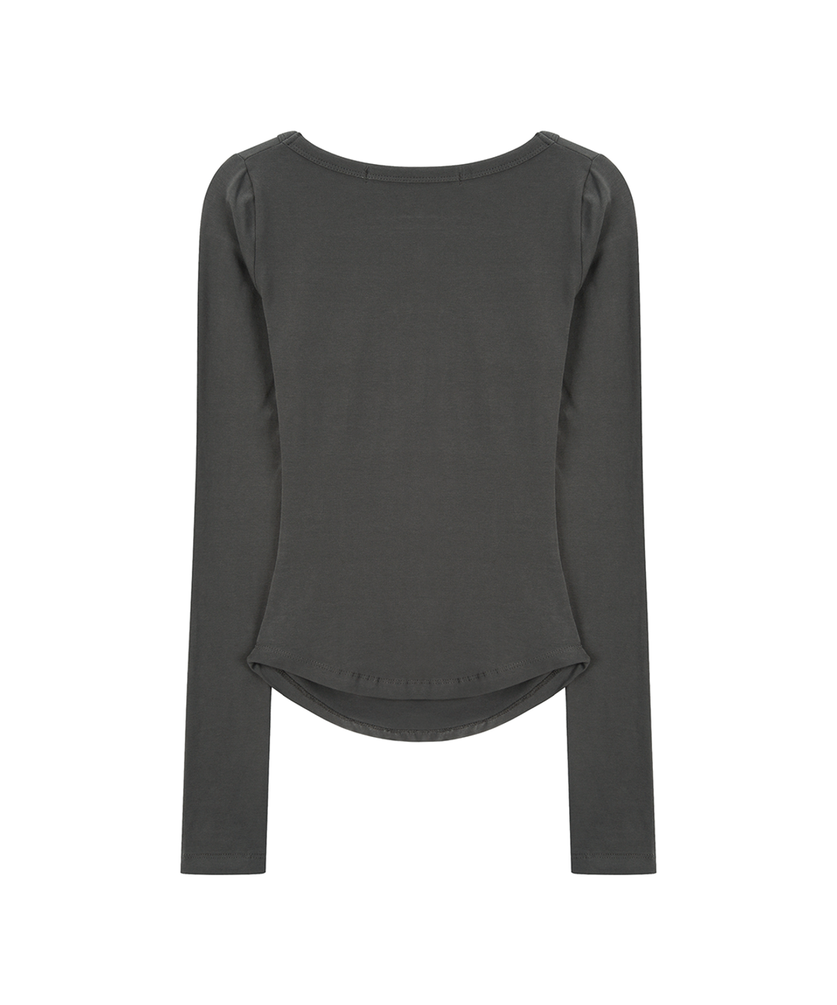 사일프레이(41PRAY) Shirring Long Sleeve Tee / Charcoal