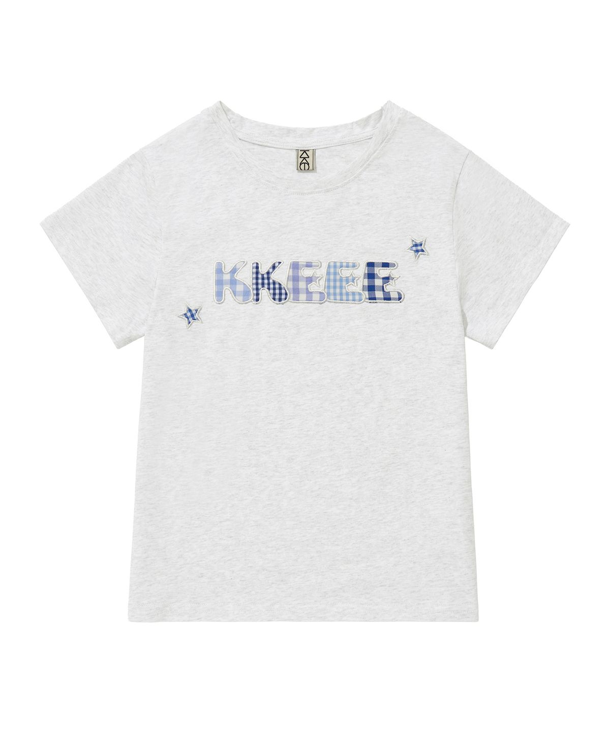 케이케이이이이(KKEEE) 마이네임 체크패치 반팔티(3color)