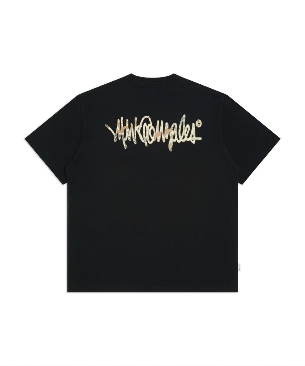 마크곤잘레스(MARK GONZALES) 패턴 넥스트 사인 로고 반팔 티셔츠 - BLACK