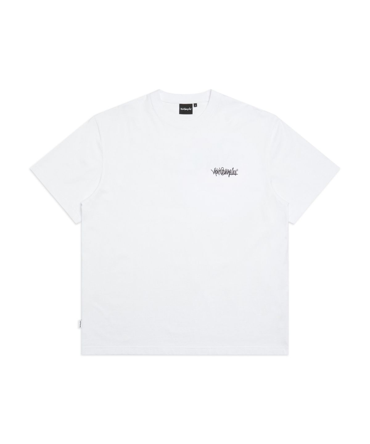 마크곤잘레스(MARK GONZALES) 워터 넥스트 사인 로고 반팔 티셔츠 - WHITE
