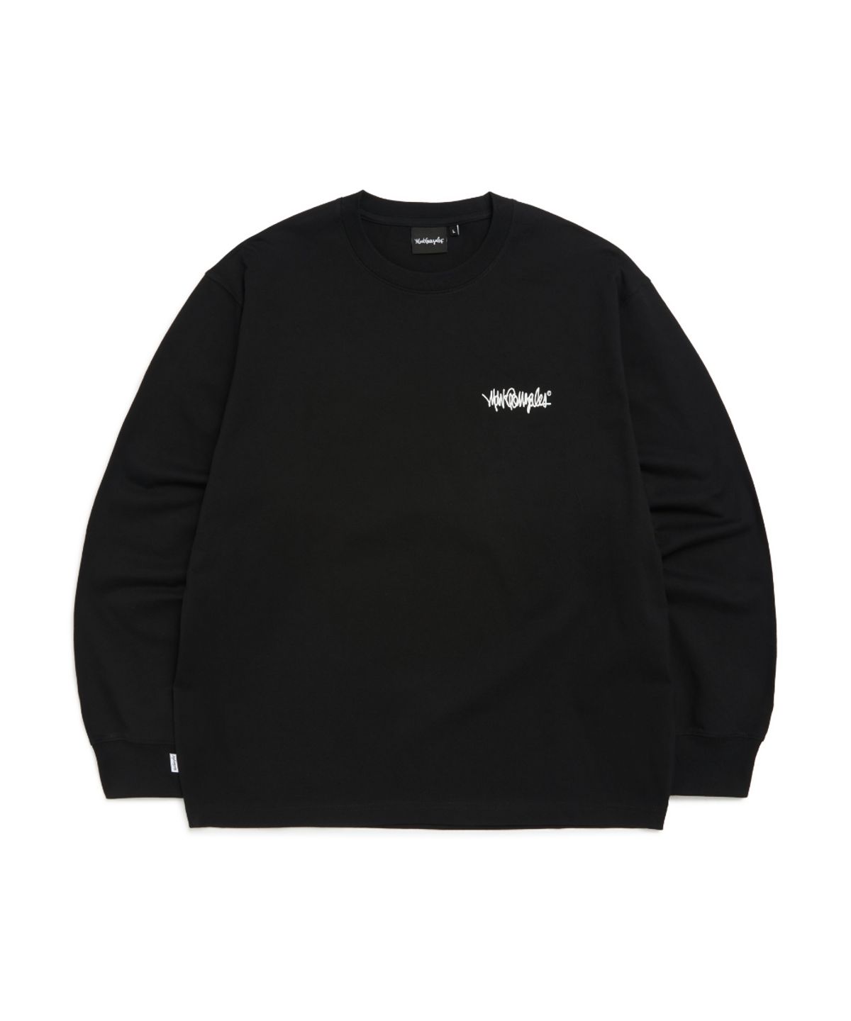 마크곤잘레스(MARK GONZALES) 넥스트 사인 로고 긴팔 티셔츠 - BLACK