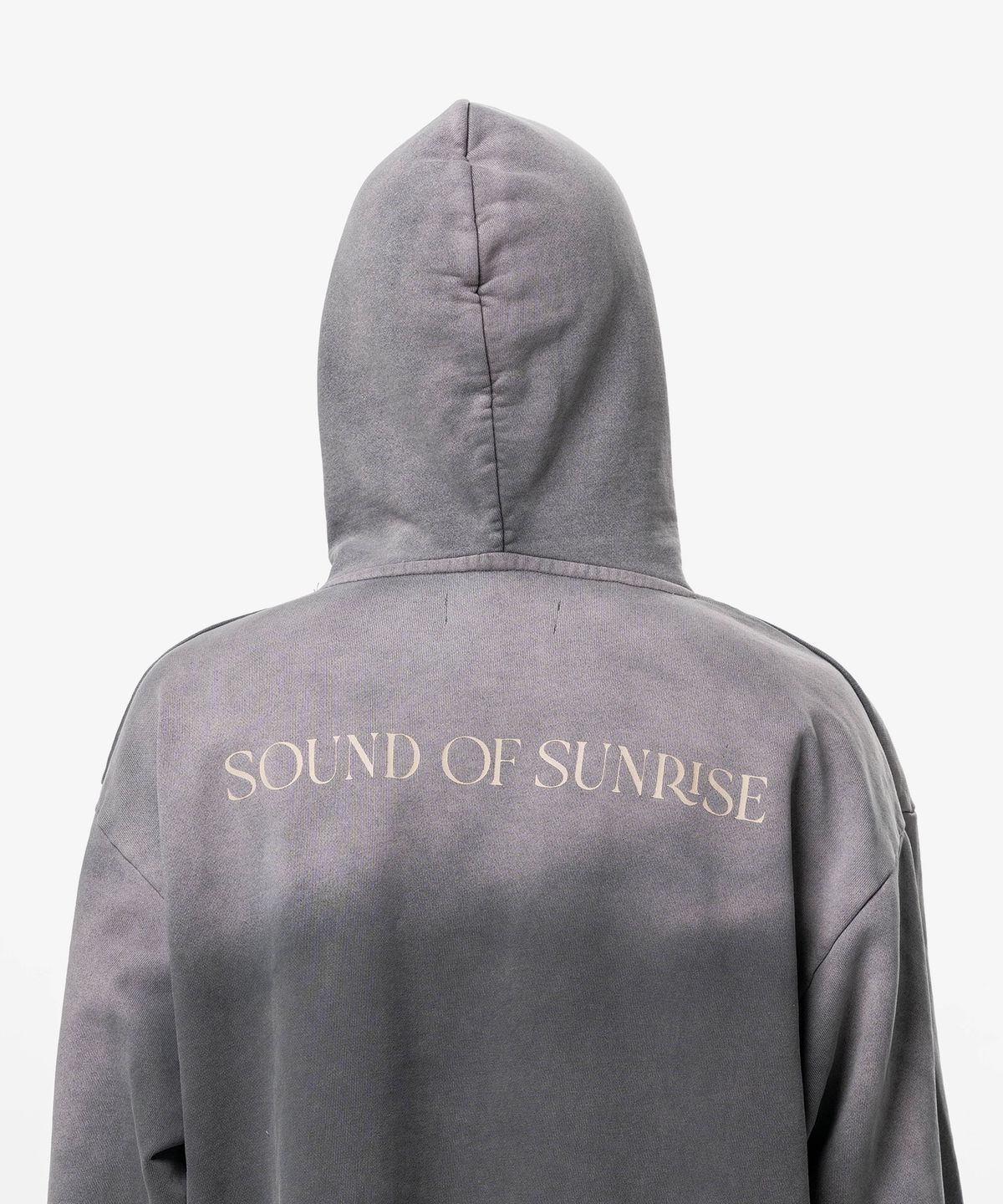 사운드오브선라이즈(SOUND OF SUNRISE) 선 페이디드 라이크 집업 후디 BLACK
