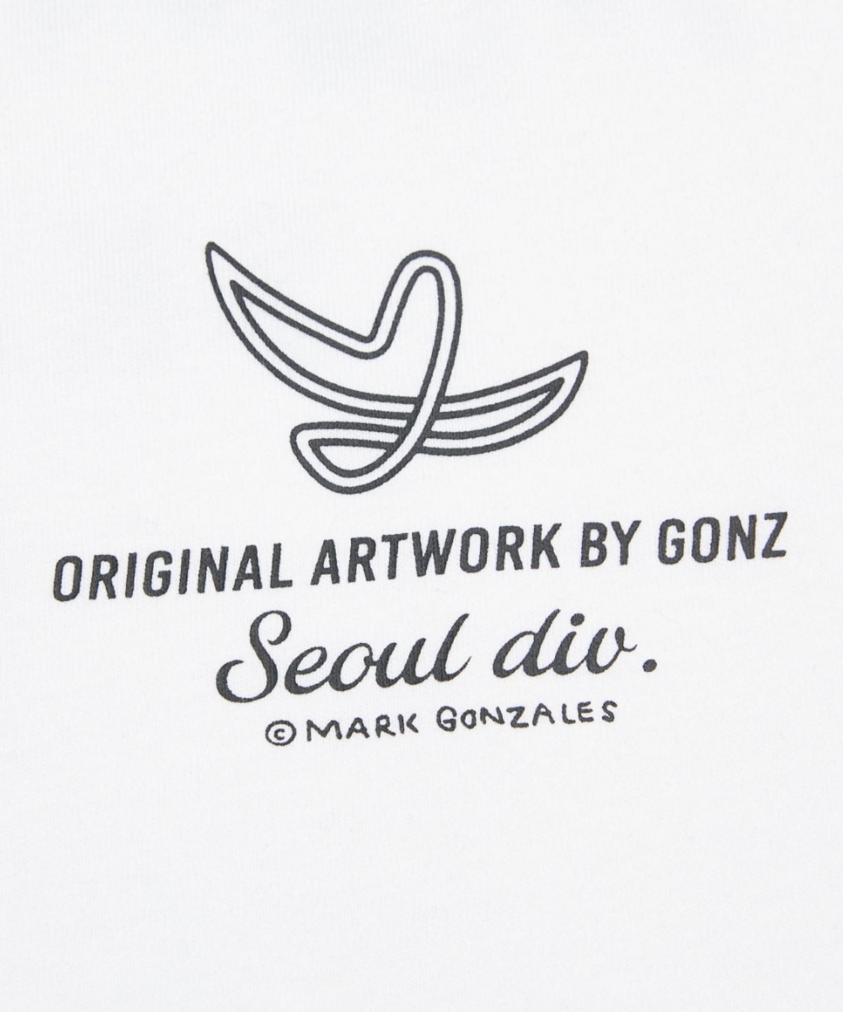 마크곤잘레스(MARK GONZALES) 뉴 엔젤로고 타이포 반팔 티셔츠 - WHITE