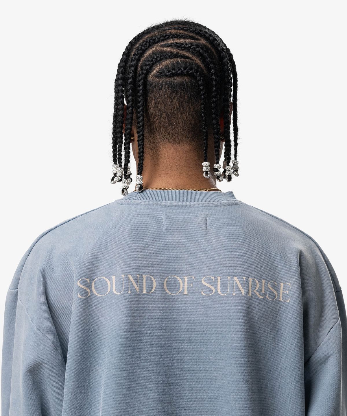 사운드오브선라이즈(SOUND OF SUNRISE) 선 페이디드 라이크 스웨트셔츠 LIGHT BLUE