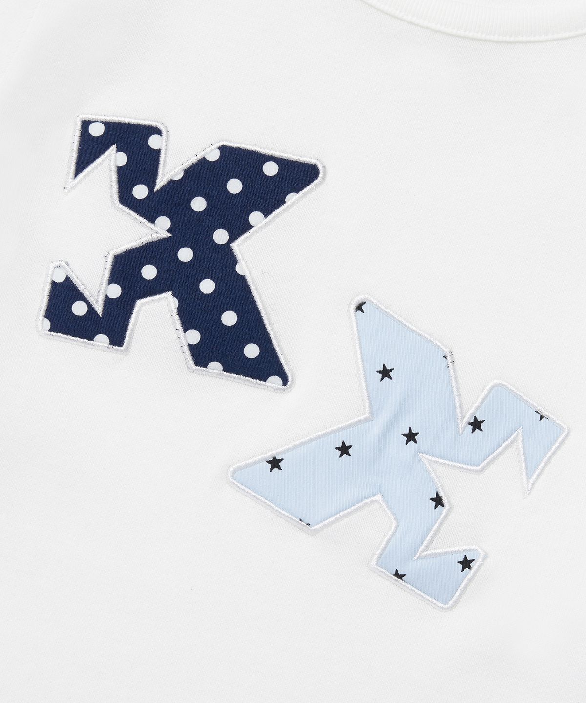 케이케이이이이(KKEEE) KK 도트 패치 코지 반팔티(2color)