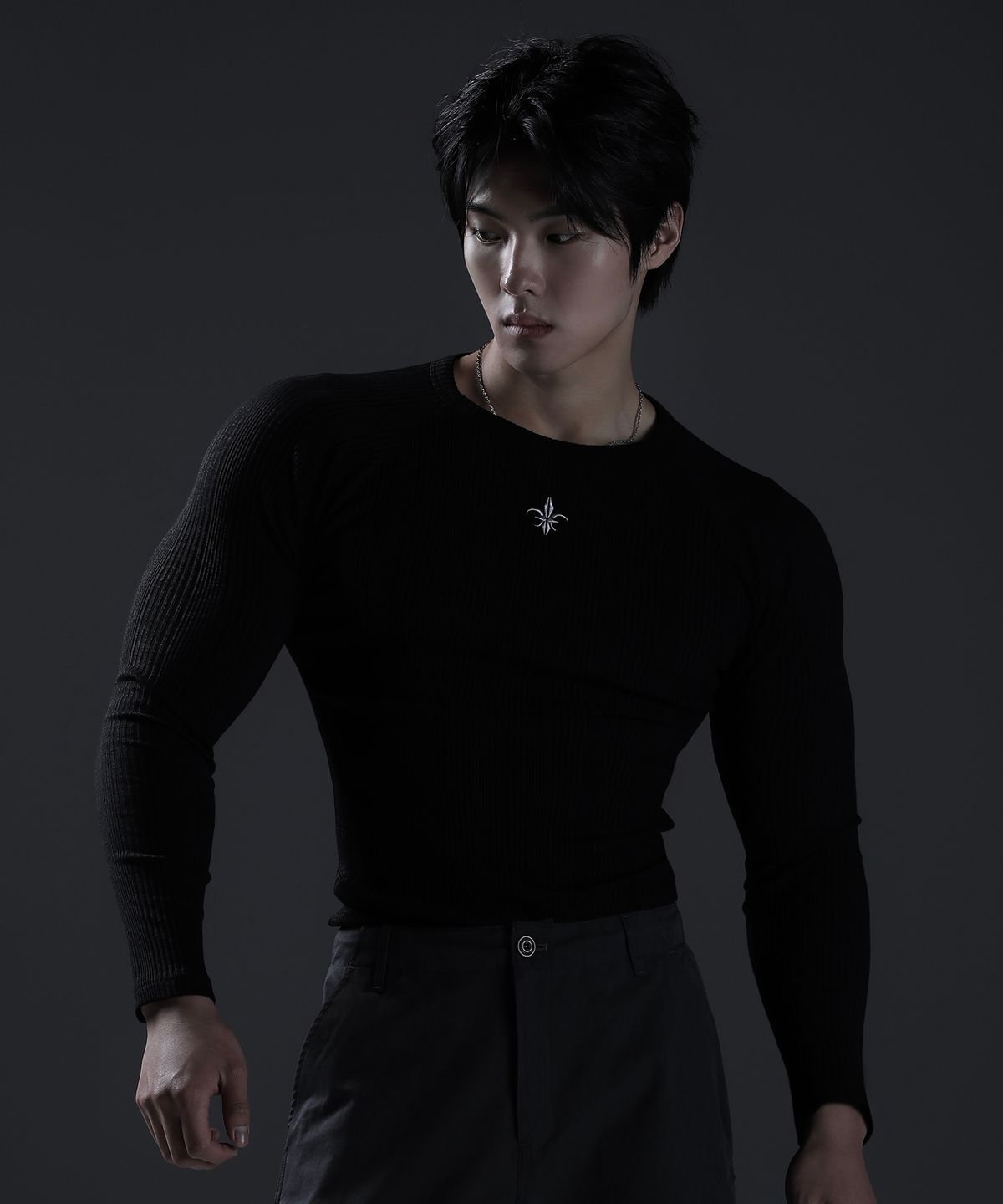 카미드(CARMID) 노블 래글런 롱슬리브 긴팔 티셔츠 [블랙]