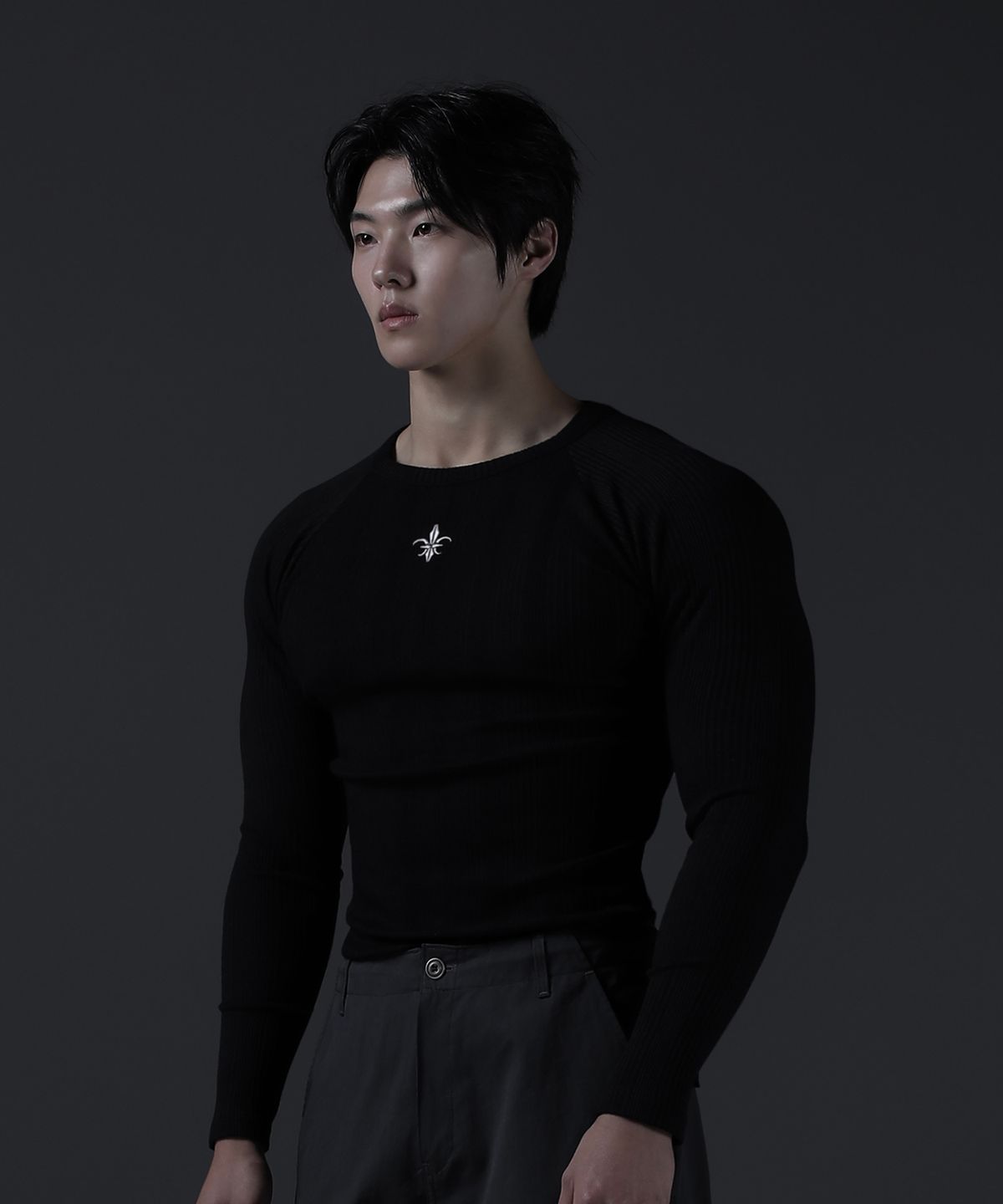 카미드(CARMID) 노블 래글런 롱슬리브 긴팔 티셔츠 [블랙]