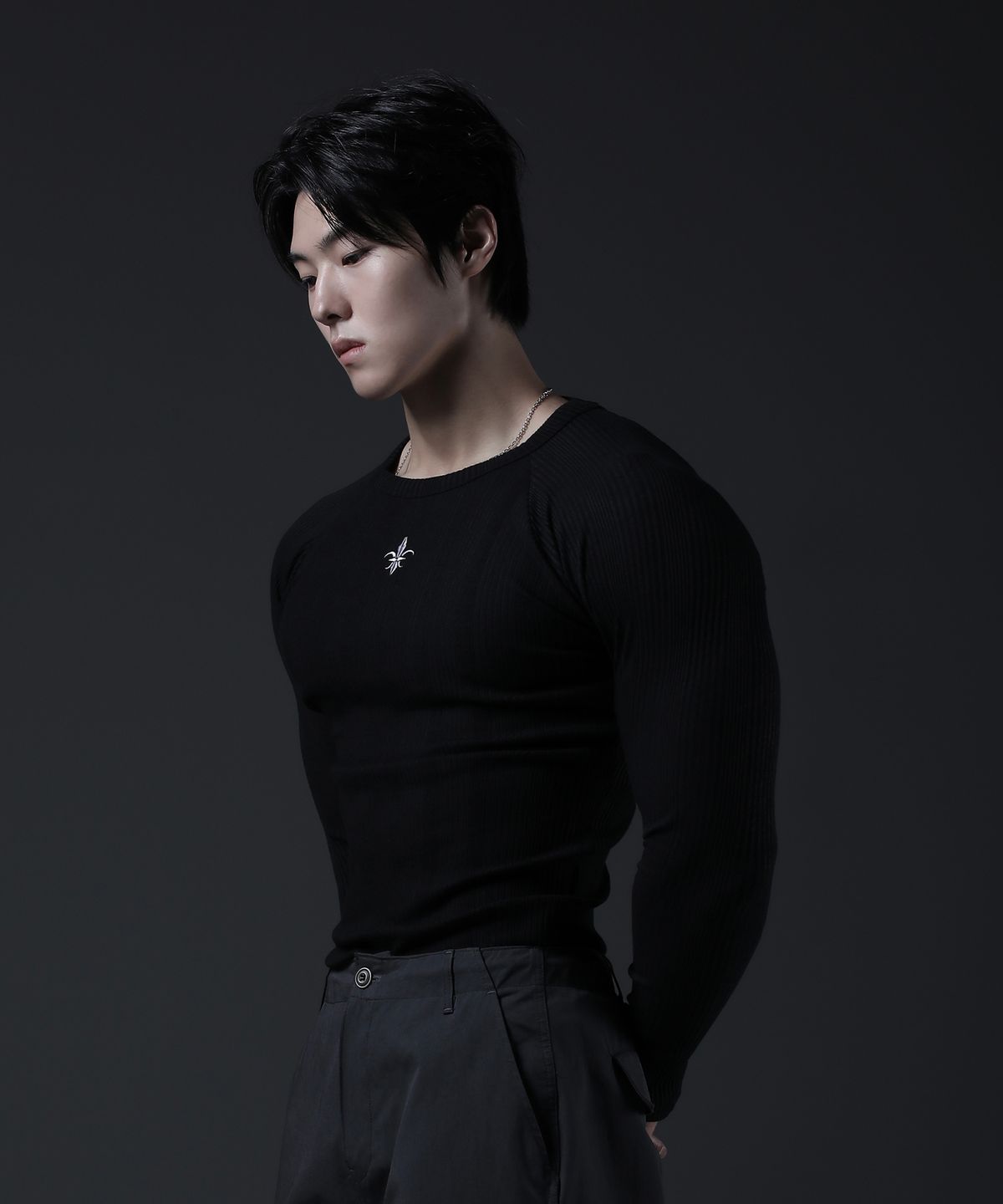 카미드(CARMID) 노블 래글런 롱슬리브 긴팔 티셔츠 [블랙]