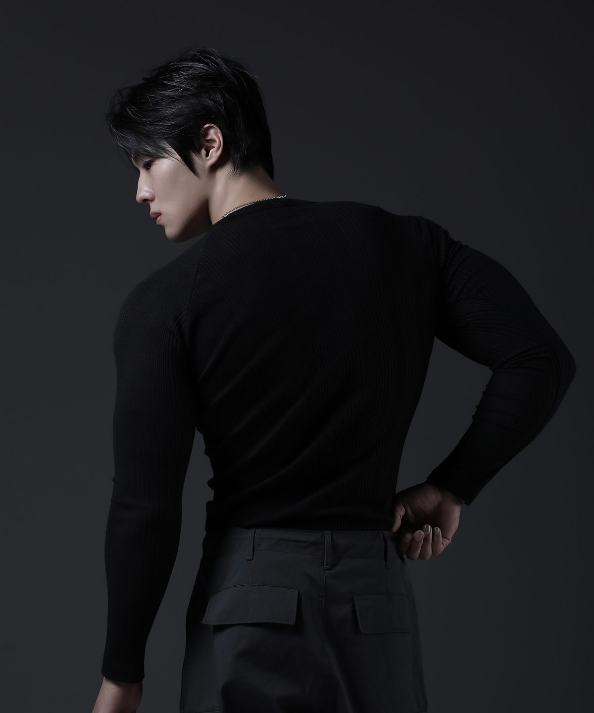 카미드(CARMID) 노블 래글런 롱슬리브 긴팔 티셔츠 [블랙]