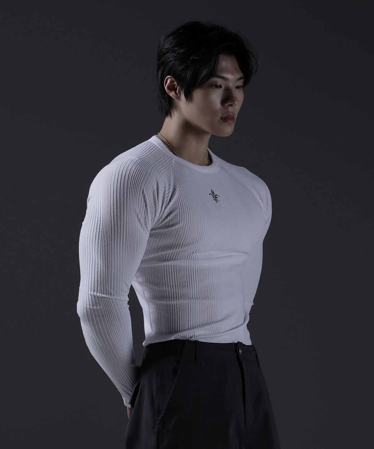 카미드(CARMID) 노블 래글런 롱슬리브 긴팔 티셔츠 [화이트]