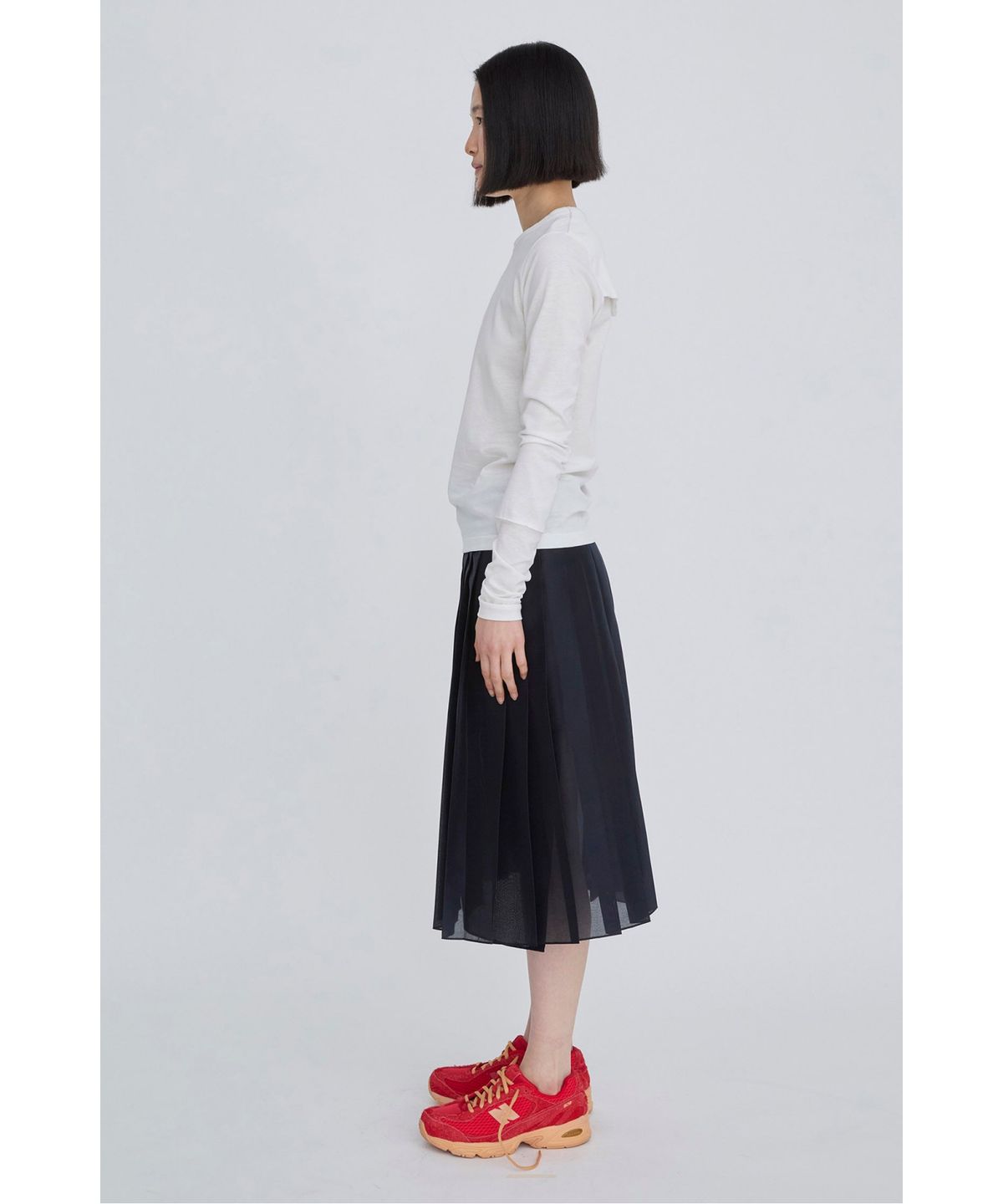 래코드(RECODE) Back Garment Patch Long Top RQTAS26517WHX