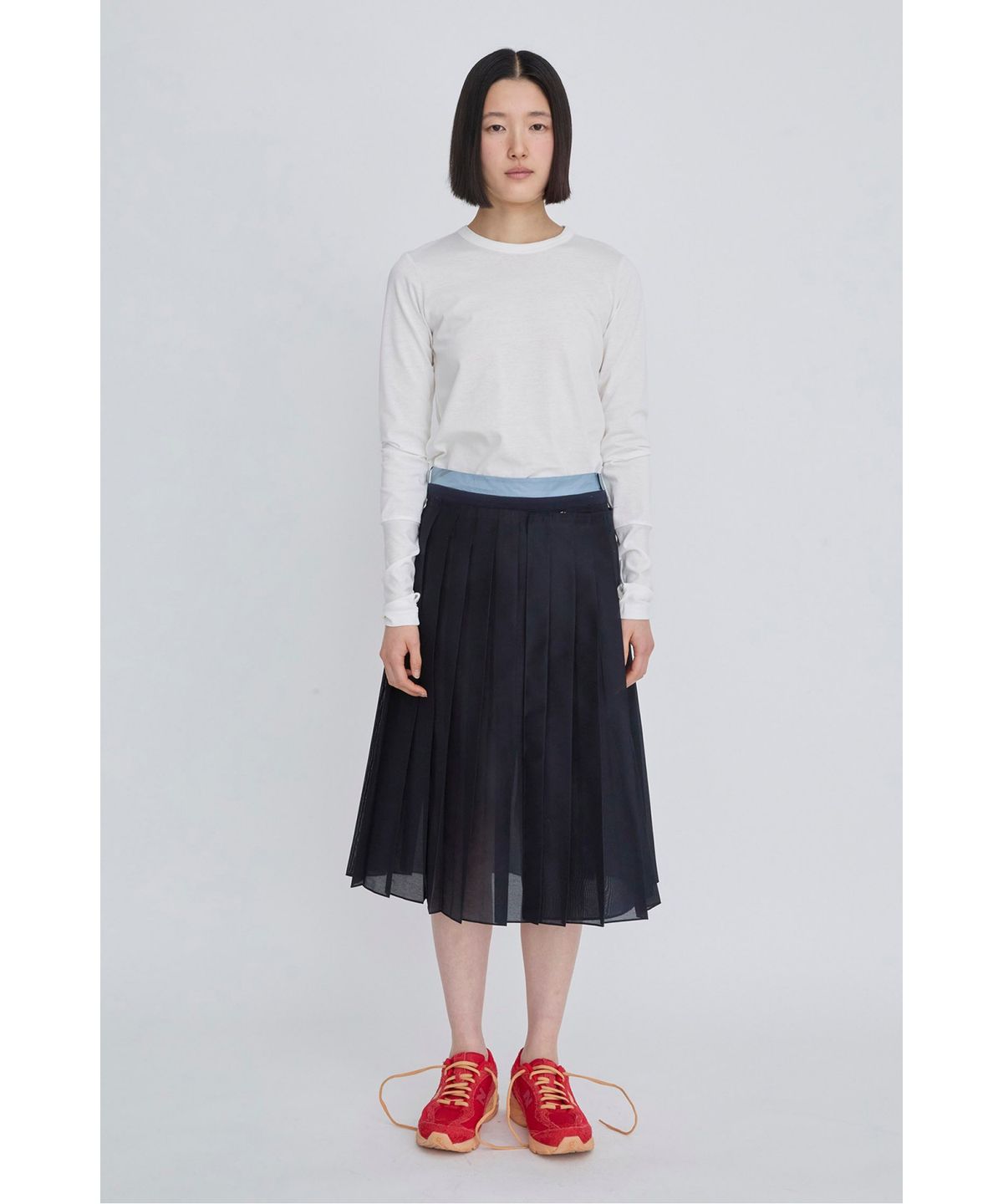 래코드(RECODE) Back Garment Patch Long Top RQTAS26517WHX